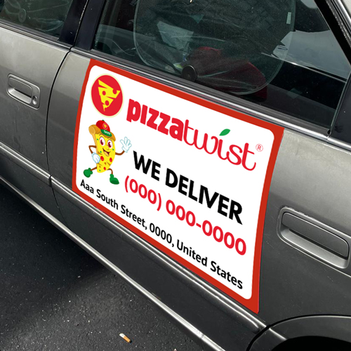 Car Magnet • 24 x 16 • (2 Pcs) – Pizza Twist Supplies